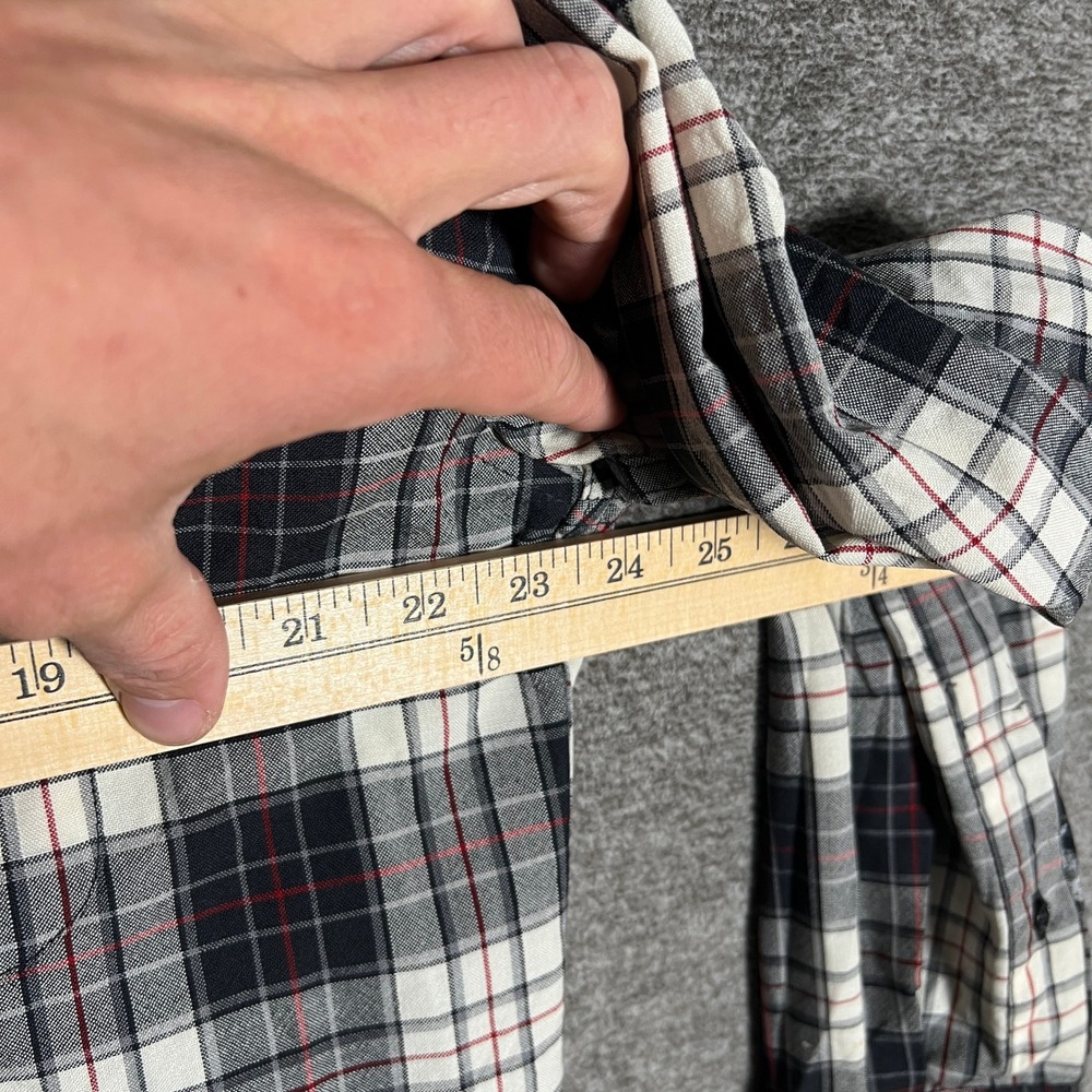 Sir Pendleton Mens Large Plaid Flannel Button Down Long Sleeve Shirt - Picture 10 of 13